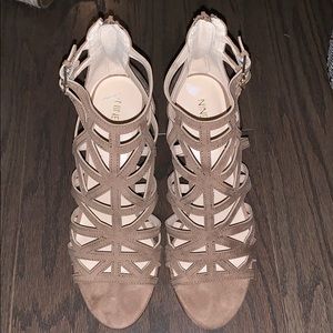 NINE WEST strappy wedges